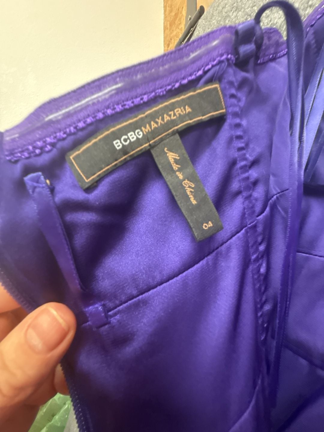 Coya Collection Long Strapless Purple Prom Formal Dress with shawl 3