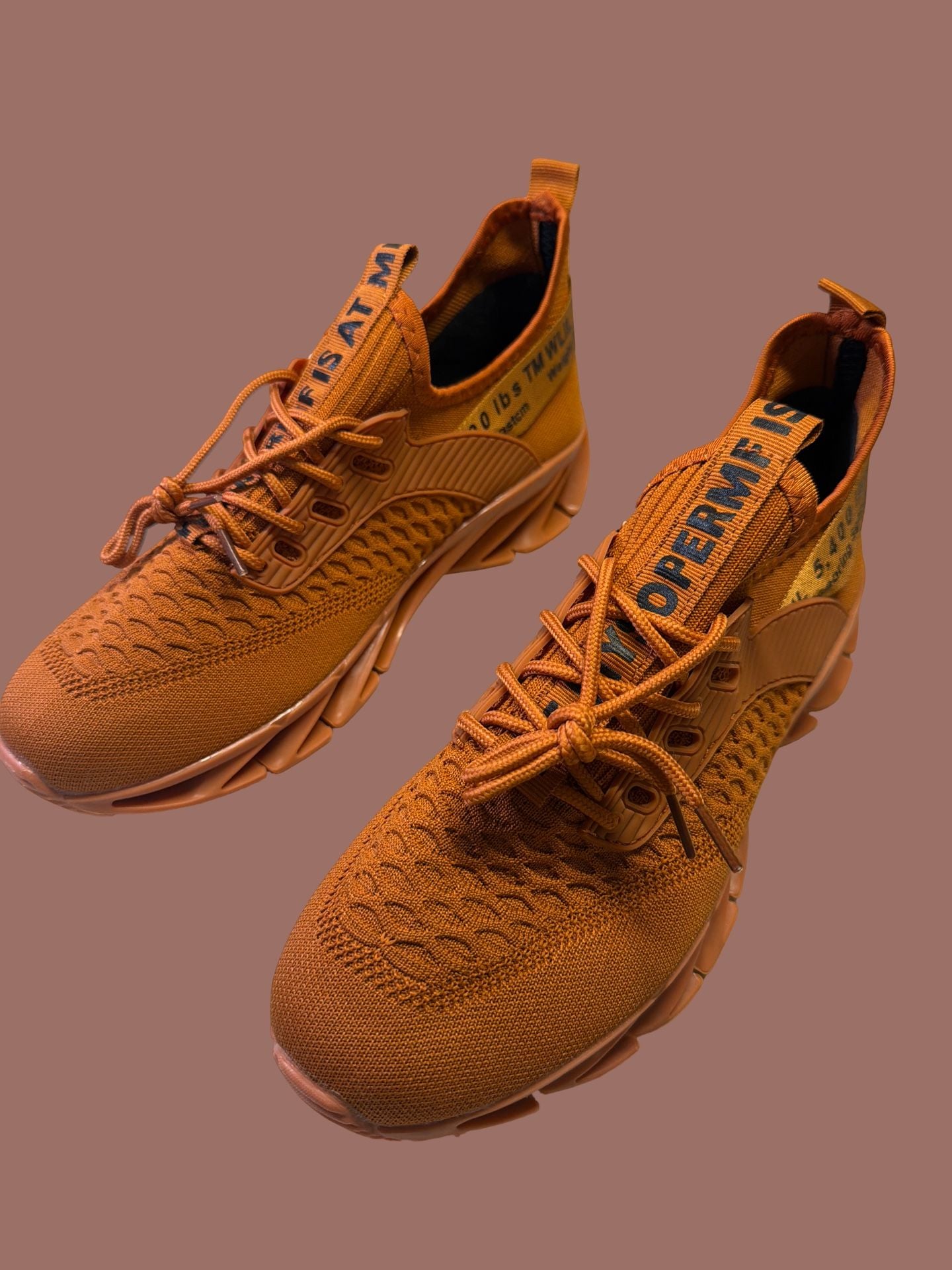 Sneakers Height Boost Shoes Men 9 Breathable Blade Sole Running Shoes Orange 11