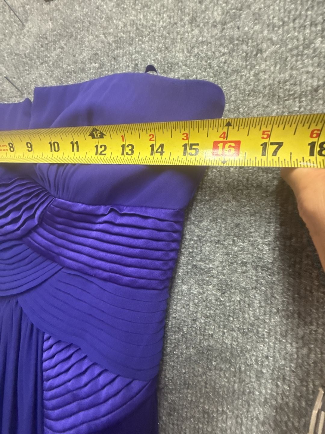 Coya Collection Long Strapless Purple Prom Formal Dress with shawl 5