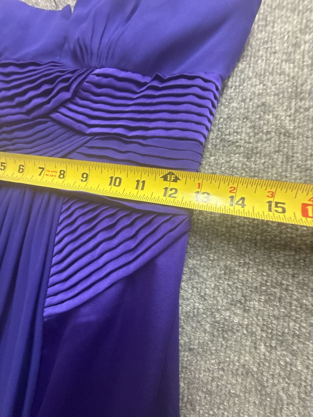 Coya Collection Long Strapless Purple Prom Formal Dress with shawl 6