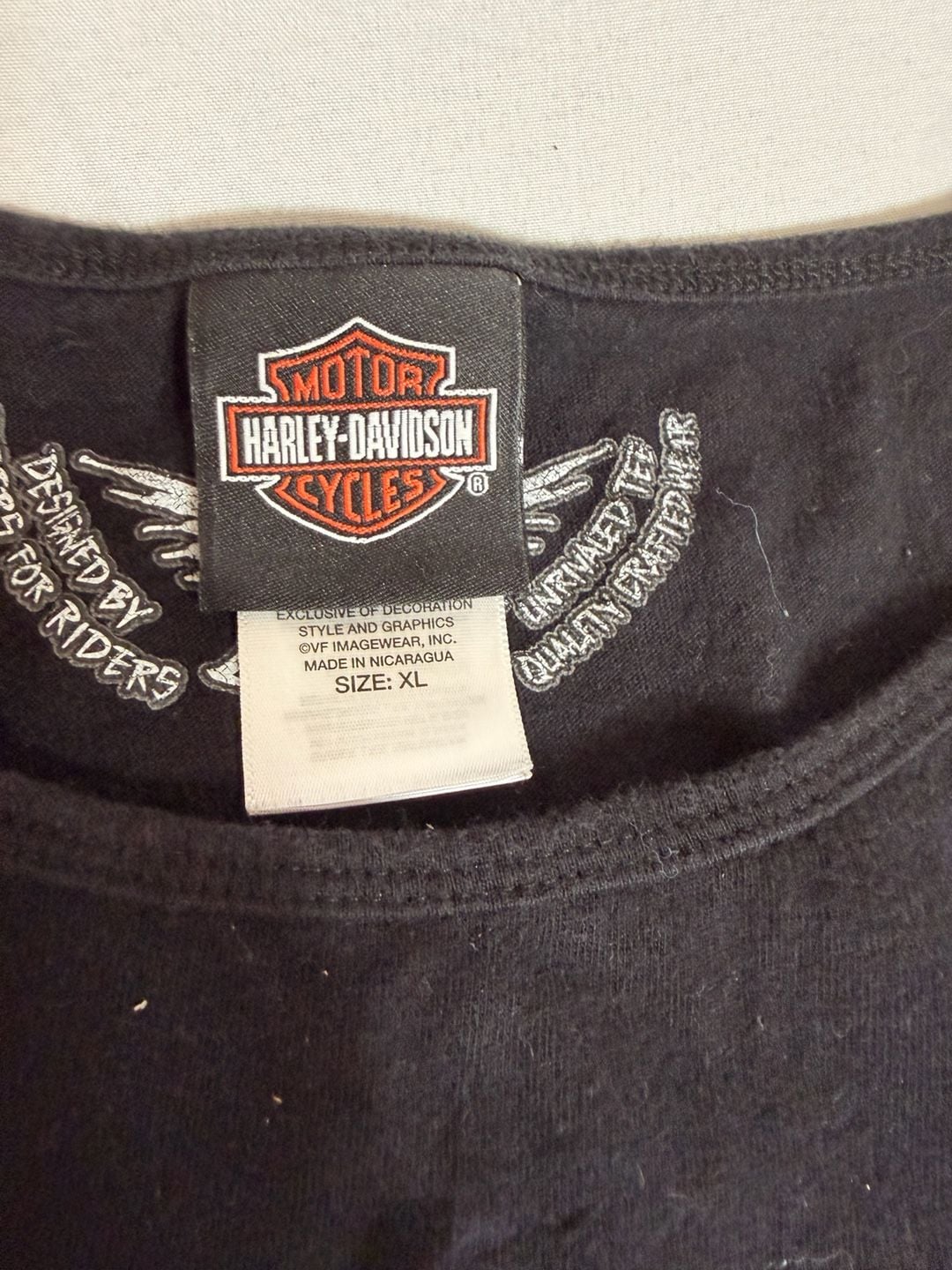 Harley-Davidson Quality Built Black Graphic Tank Top Size XL 3