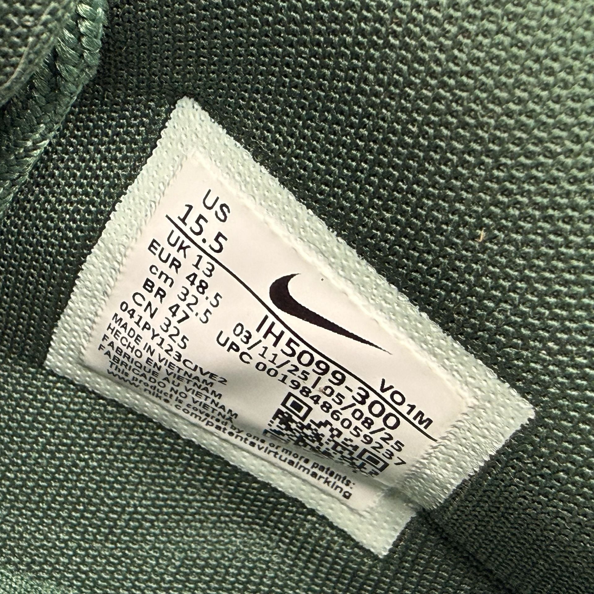 Nike A'One A'ja Wilson Green White TB IH5099-300 Men's Size 14 Women's 15.5 NWOT 5