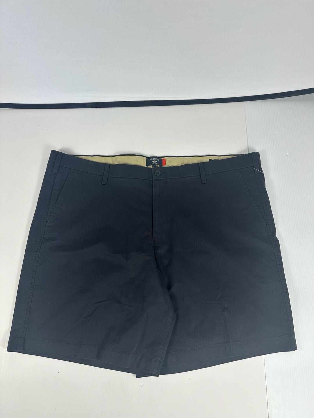 Dockers Men 46 Big Tall Ultimate Chino Shorts Black Supreme Flex Stretch NWT 2