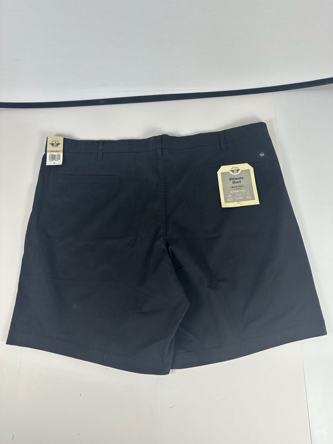 Dockers Men 46 Big Tall Ultimate Chino Shorts Black Supreme Flex Stretch NWT 3
