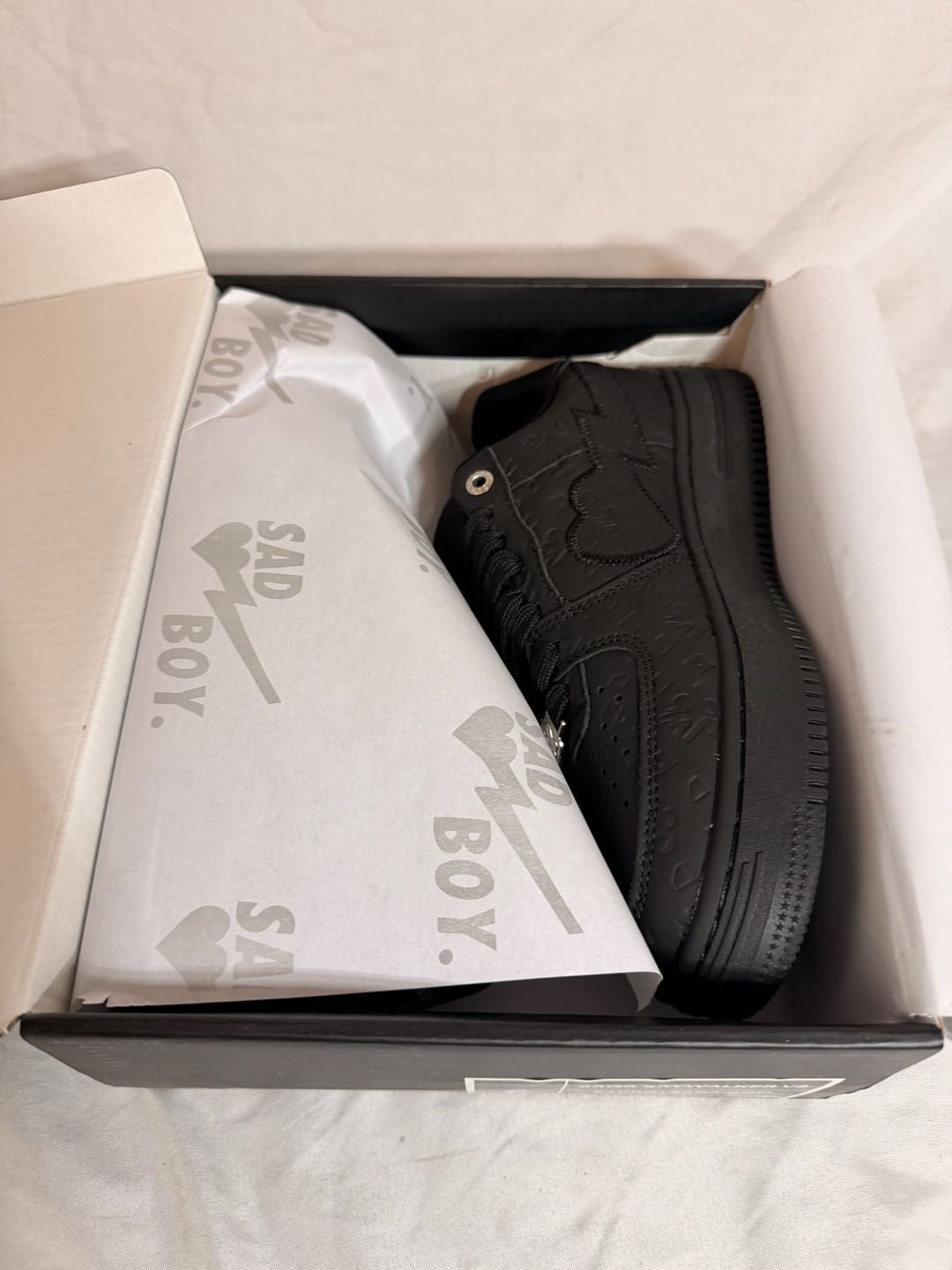 Sadboy Saga Skywalker V2 Black Sneakers Size 6 3