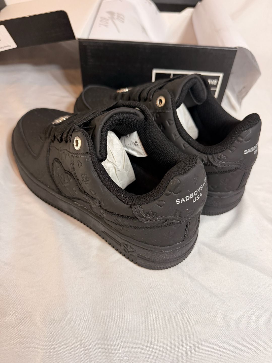 Sadboy Saga Skywalker V2 Black Sneakers Size 6 5