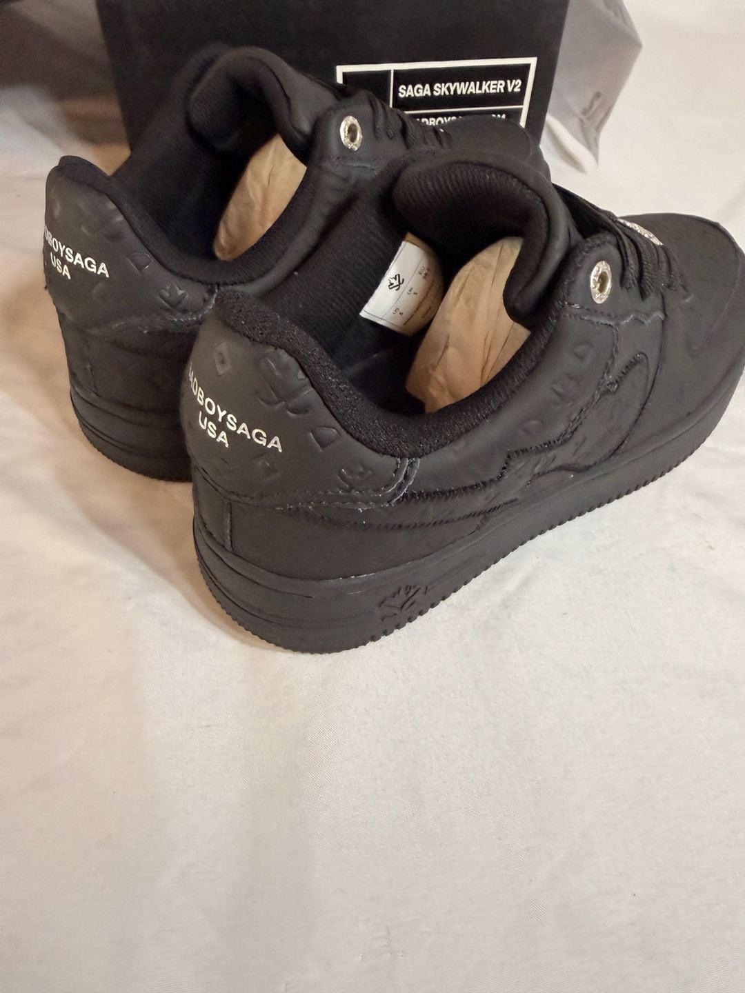 Sadboy Saga Skywalker V2 Black Sneakers Size 6 6