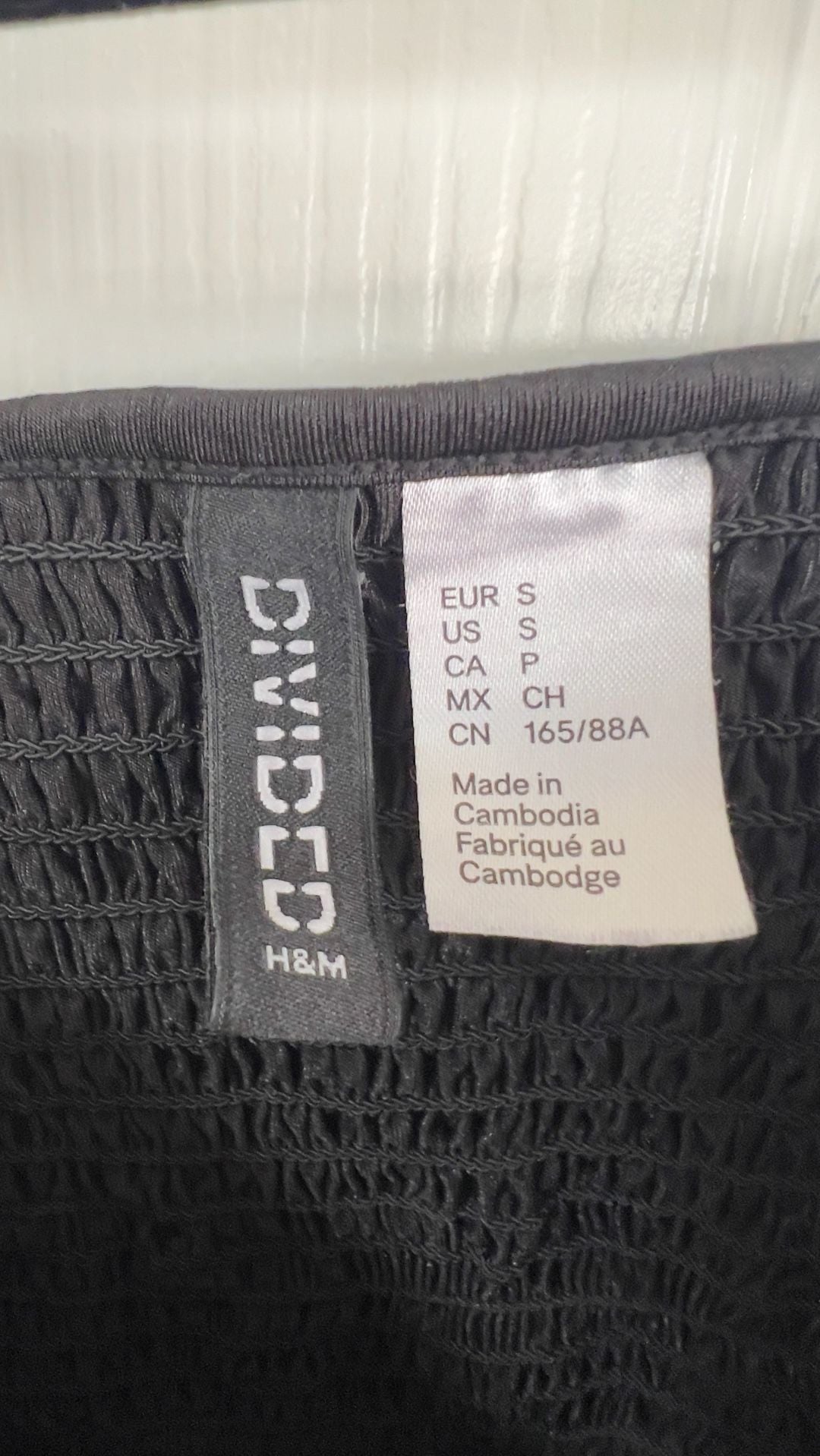 Divided by H&M Black Corset Peplum Camisole Top Size S 5