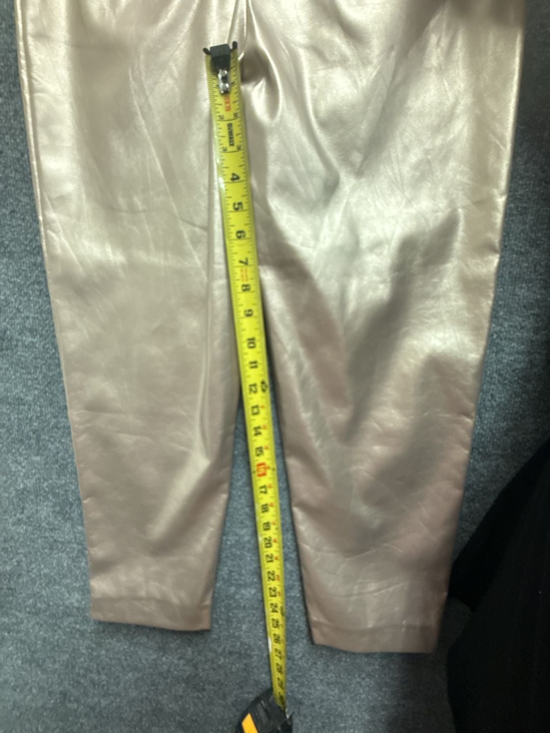 Laure & Max Metallic Faux Leather Pants 6