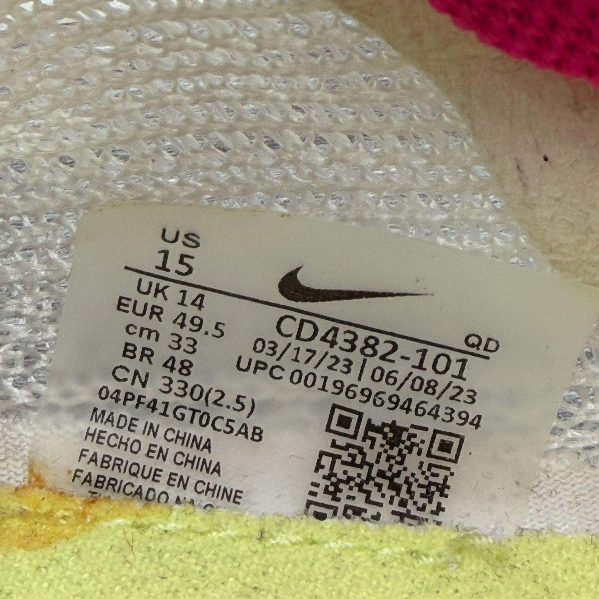 Nike Zoom Superfly Elite 2 Track Spikes Sail Fierce Pink CD4382-101 Size 15 5