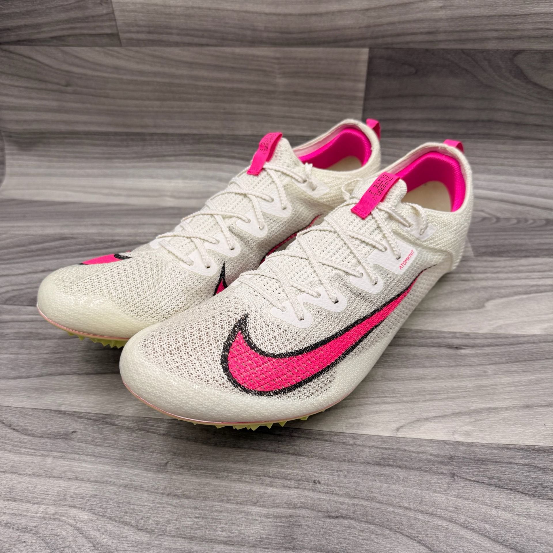 Nike Zoom Superfly Elite 2 Track Spikes Sail Fierce Pink CD4382-101 Size 15 7