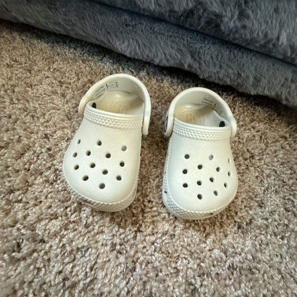 Crocs Classic Kids Clog White Toddler Size 4c