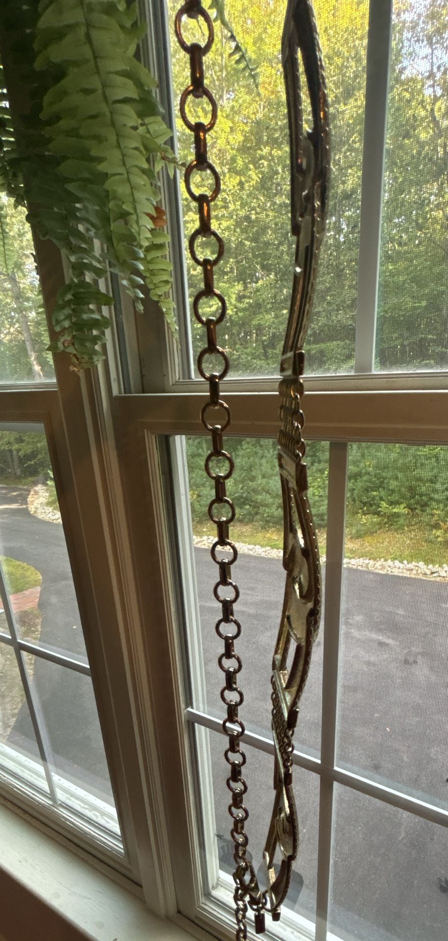 Chico's Statement Gold Tone Metal Chain Link Belt 8
