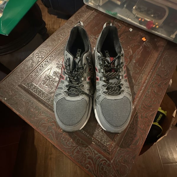 Asics gel-Venture Trail Running Shoes Men's Size 9.5 Extra Wide Gray