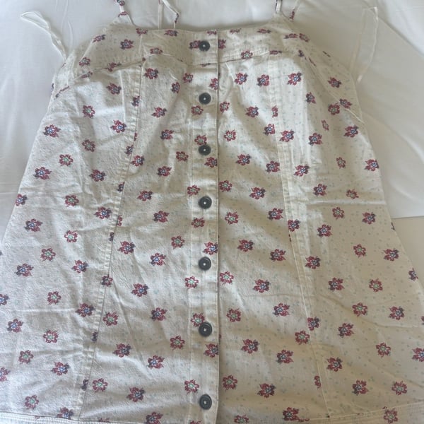 Free People Floral Print Button Front Camisole Top Size M