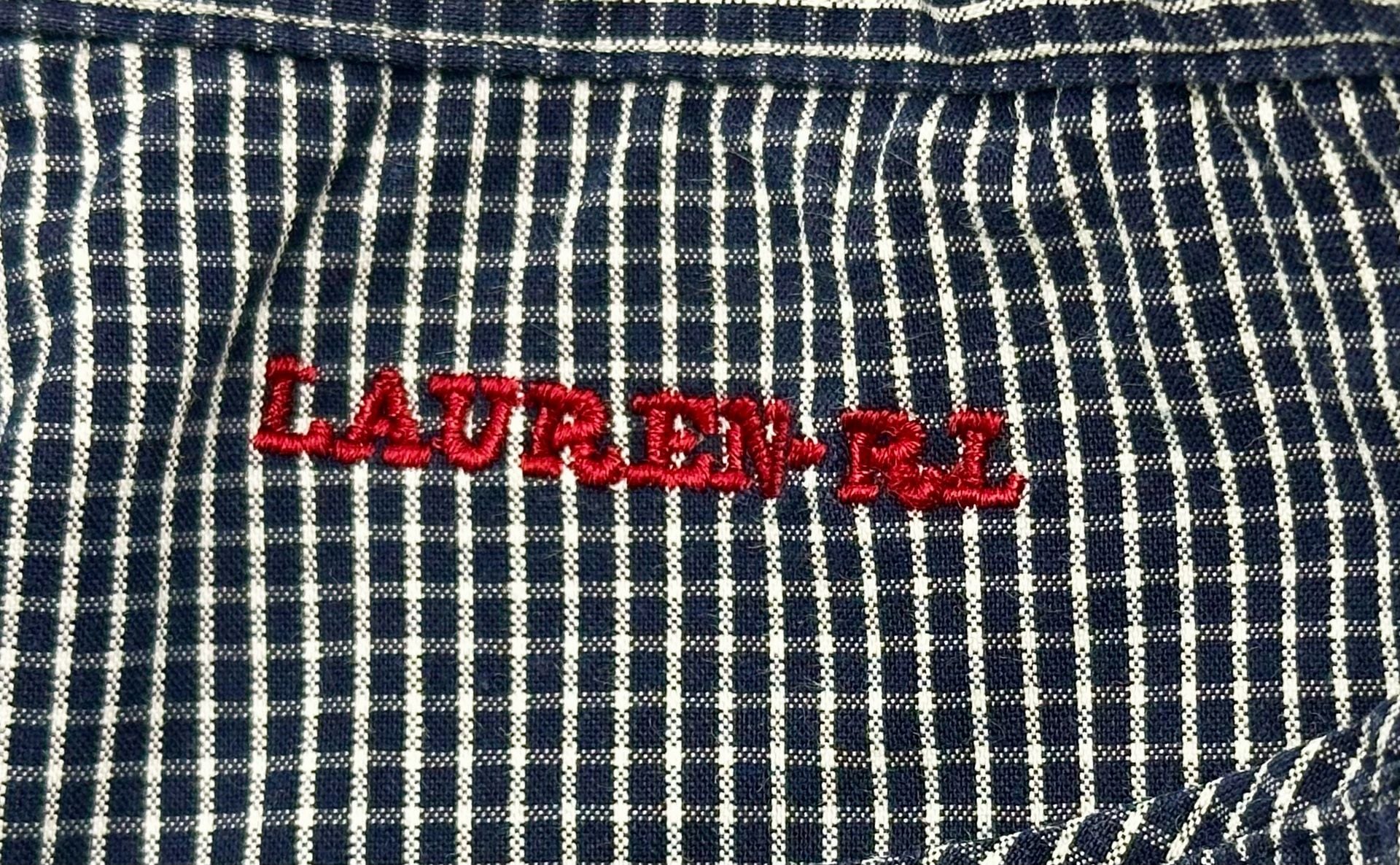 Lauren Jeans Co Ralph Lauren Blue Gingham Plaid Pants Size 4 3