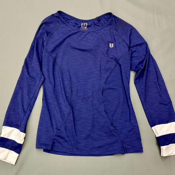 Eleven by Venus Williams Long Sleeve Athletic Shirt Blue Size S