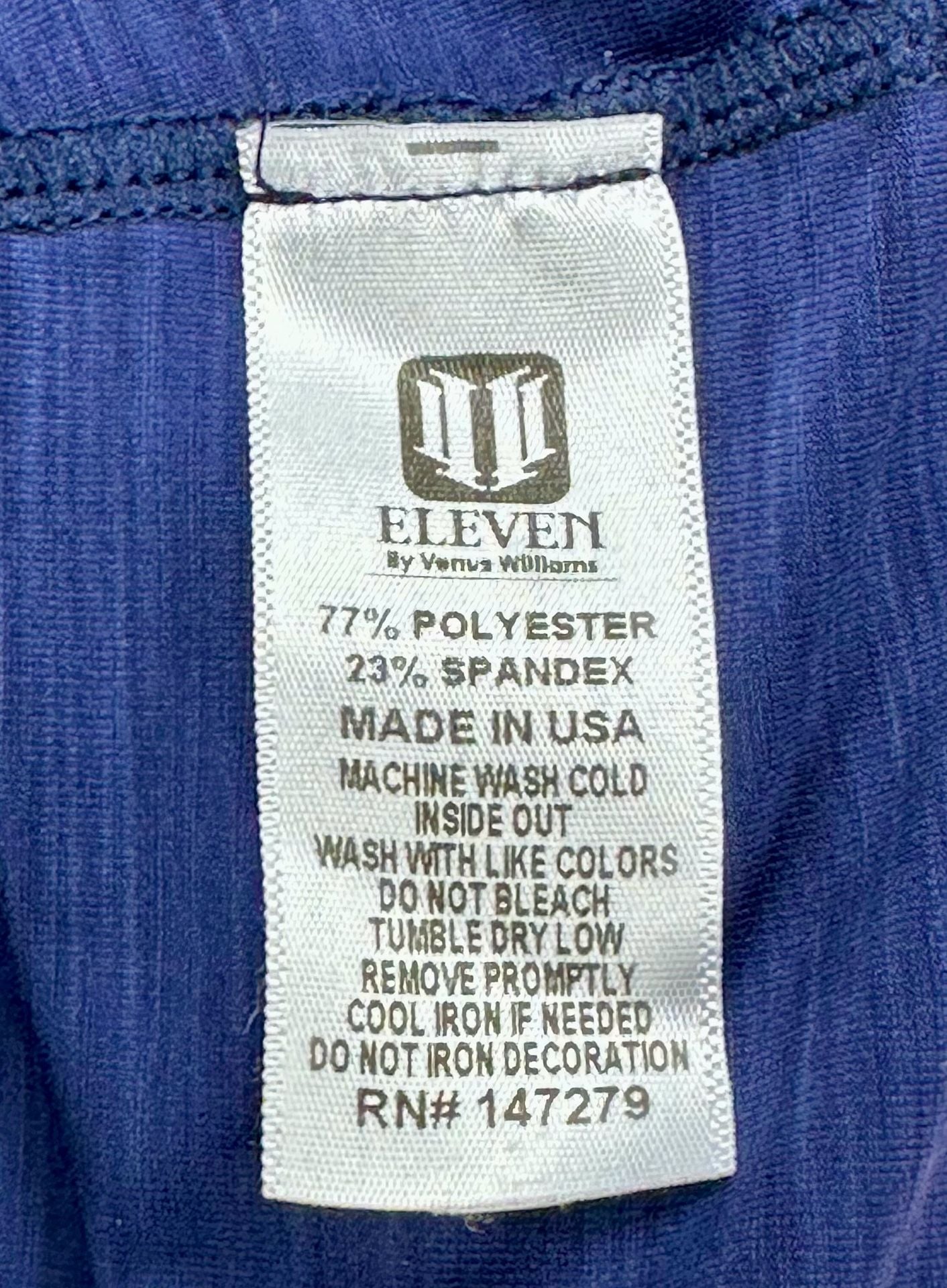 Eleven by Venus Williams Long Sleeve Athletic Shirt Blue Size S 6