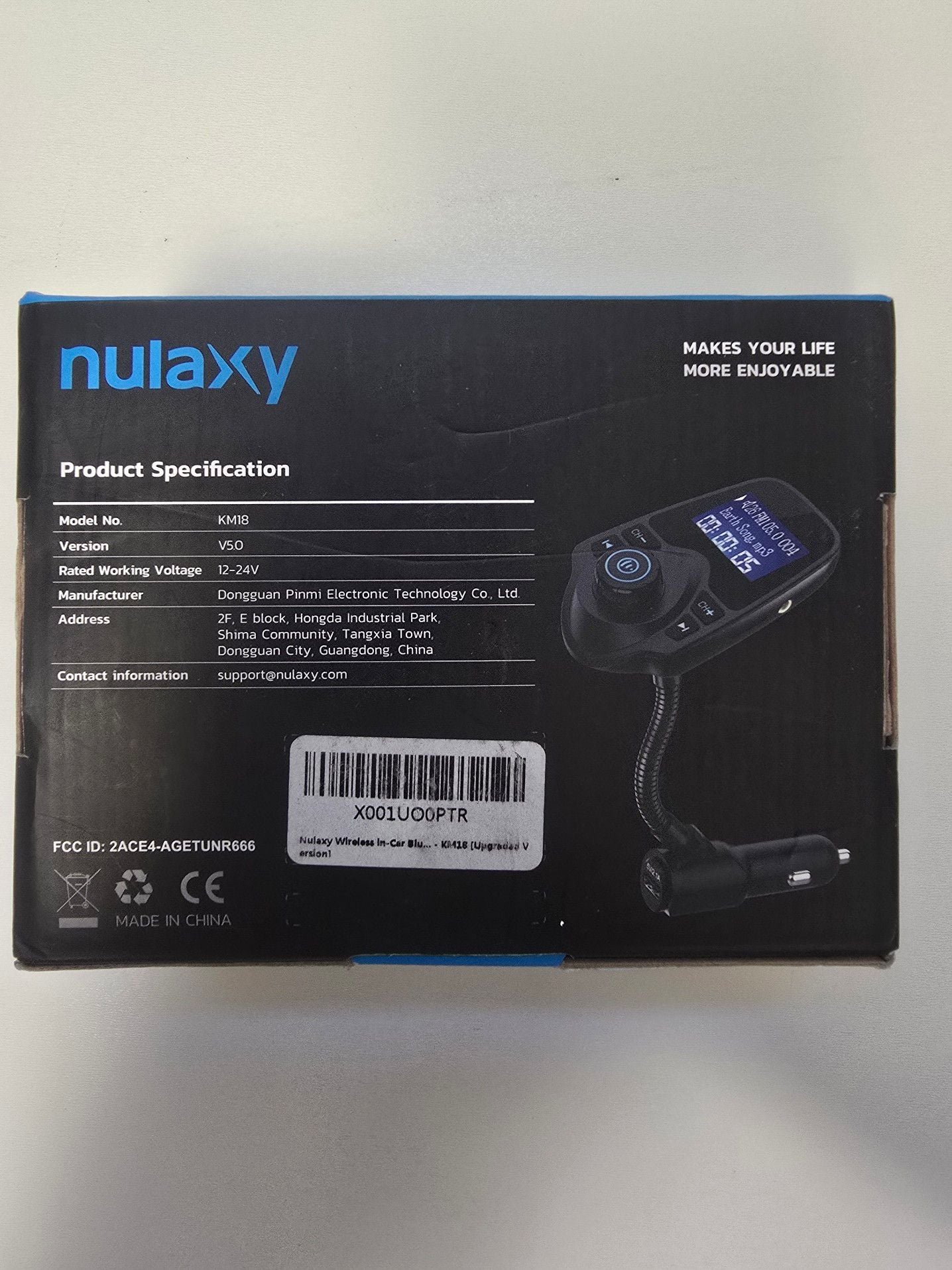 Nulaxy KM18 Wireless In-Car Bluetooth FM Transmitter 3