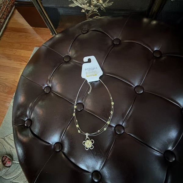 Sonoma Goods For Life Silver-Tone Flower Pendant Layered Necklace