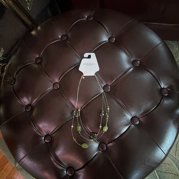 Sonoma Life + Style Multi Strand Illusion Green Bead Necklace
