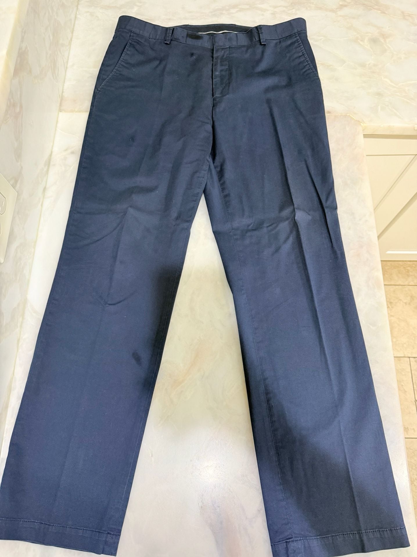 INC International Concepts Slim Fit Blue Suit Jacket Blazer and Pants Set 6