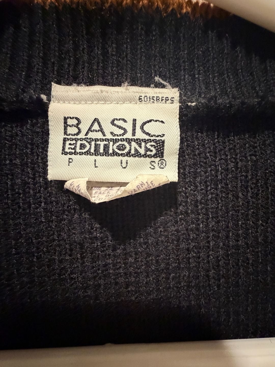 Basic Editions Plus Vintage Autumn Fall Thanksgiving Sweater Vest 2X 4