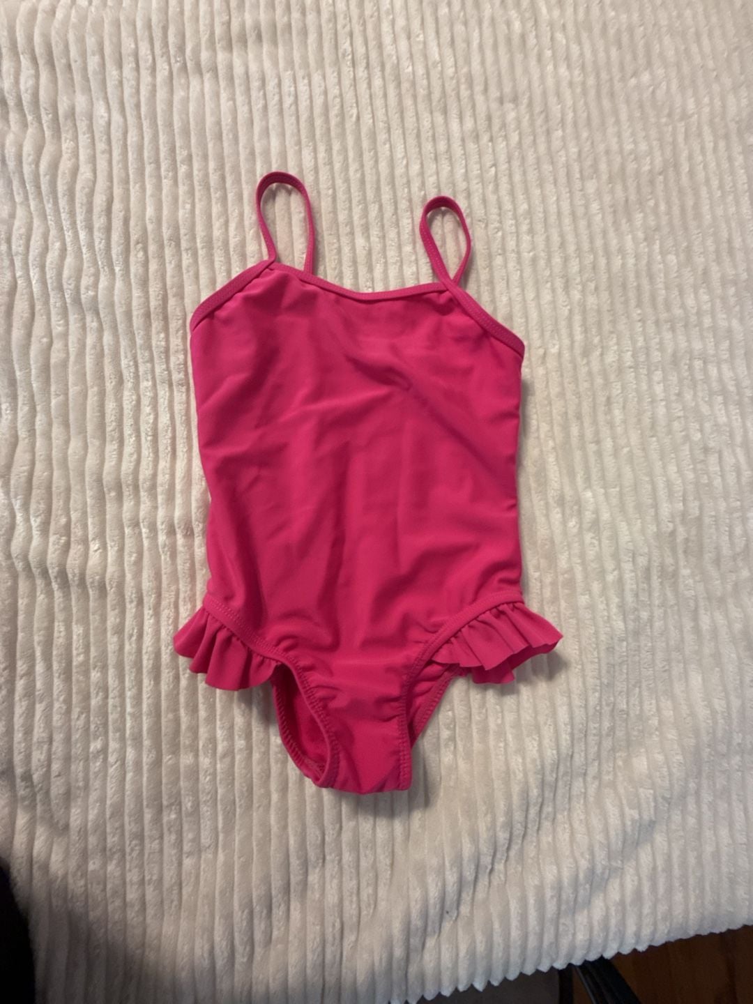 Wonder Nation Pink Ruffle One Piece Swimsuit 3T 2