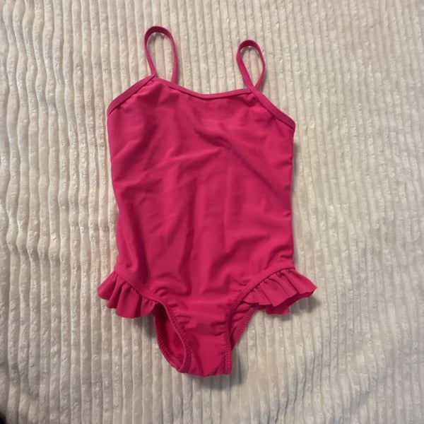 Wonder Nation Pink Ruffle One Piece Swimsuit 3T