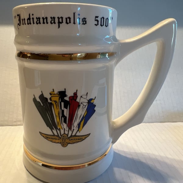 Indianapolis 500 Motor Speedway Ceramic Beer Stein Mug