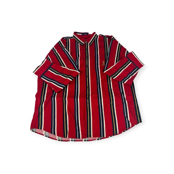 Chaps Ralph Lauren Stripe Button Shirt Mens XL