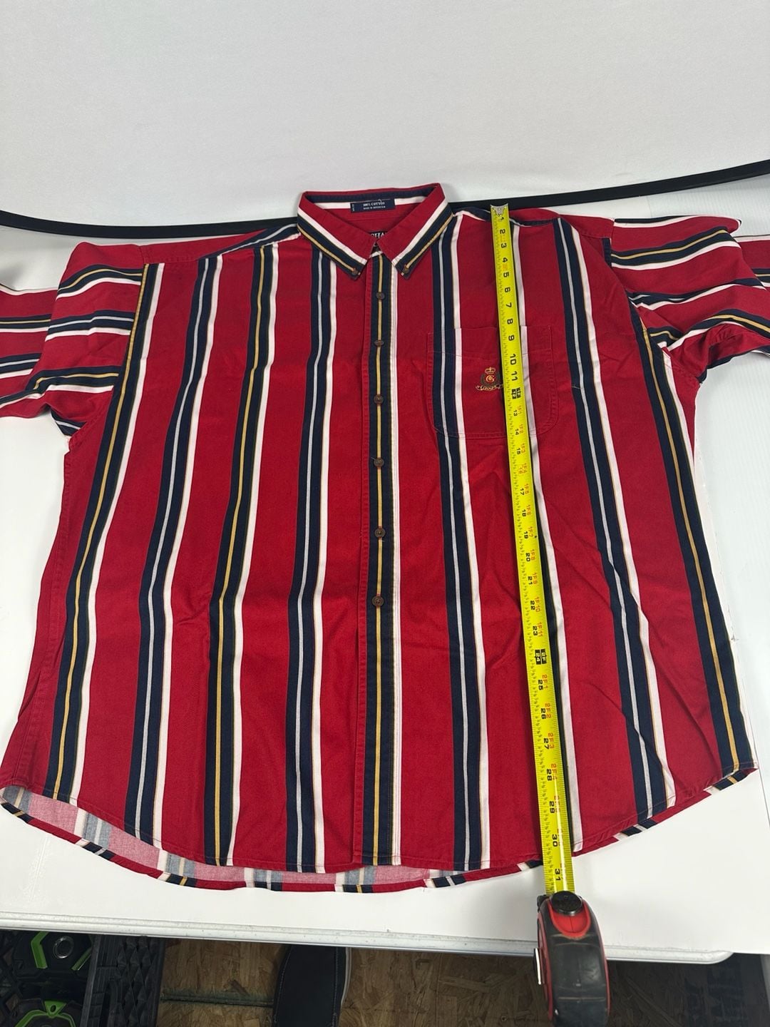 Chaps Ralph Lauren Stripe Button Shirt Mens XL 8