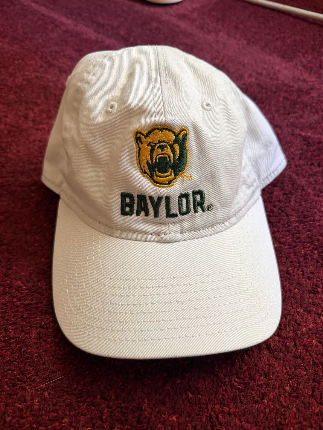 New Era Baylor University Bears 9TWENTY White Adjustable Hat 2