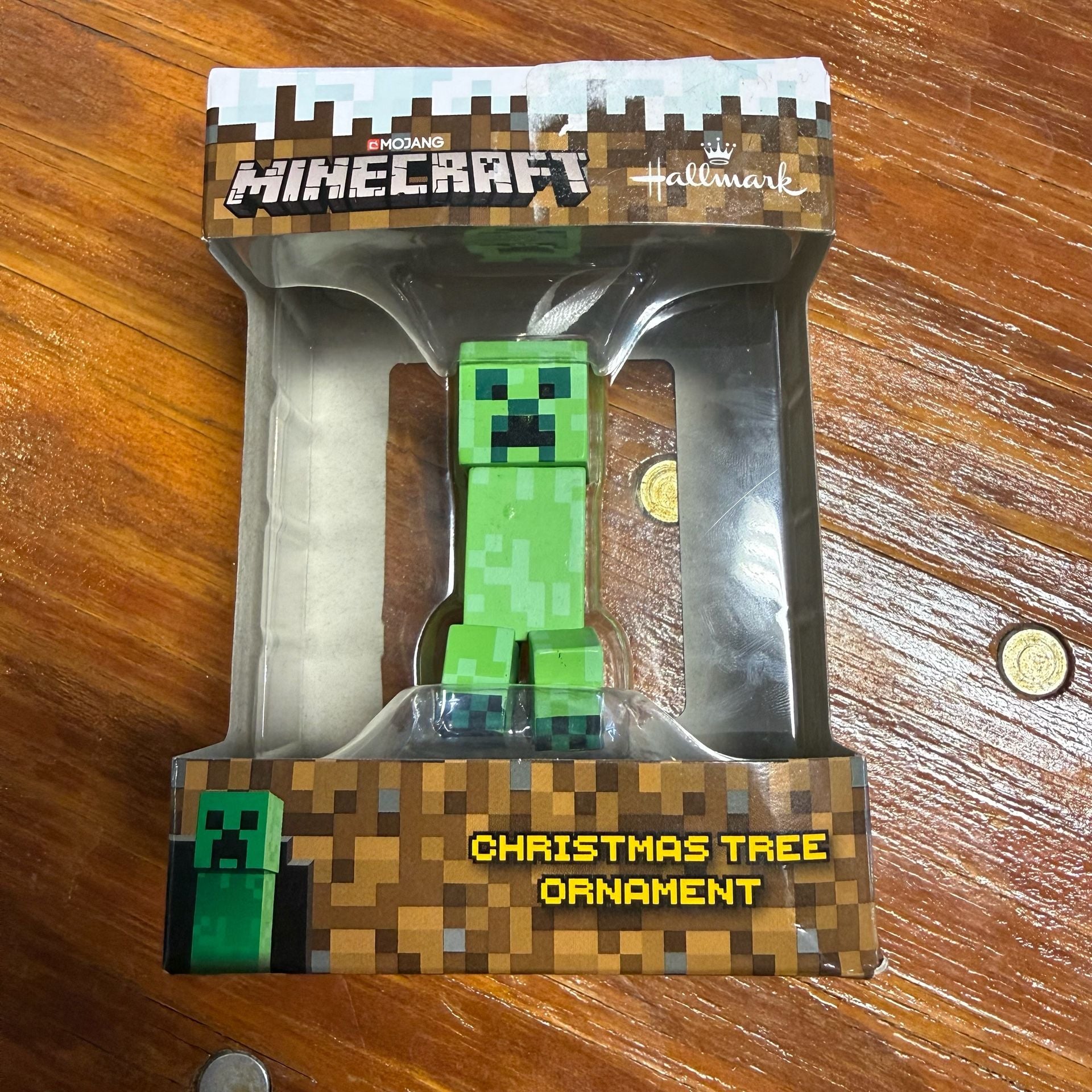 Hallmark Minecraft Creeper Christmas Tree Ornament New 1