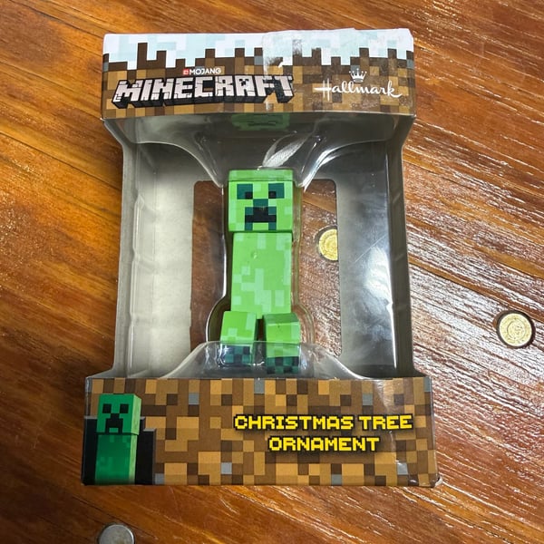Hallmark Minecraft Creeper Christmas Tree Ornament New