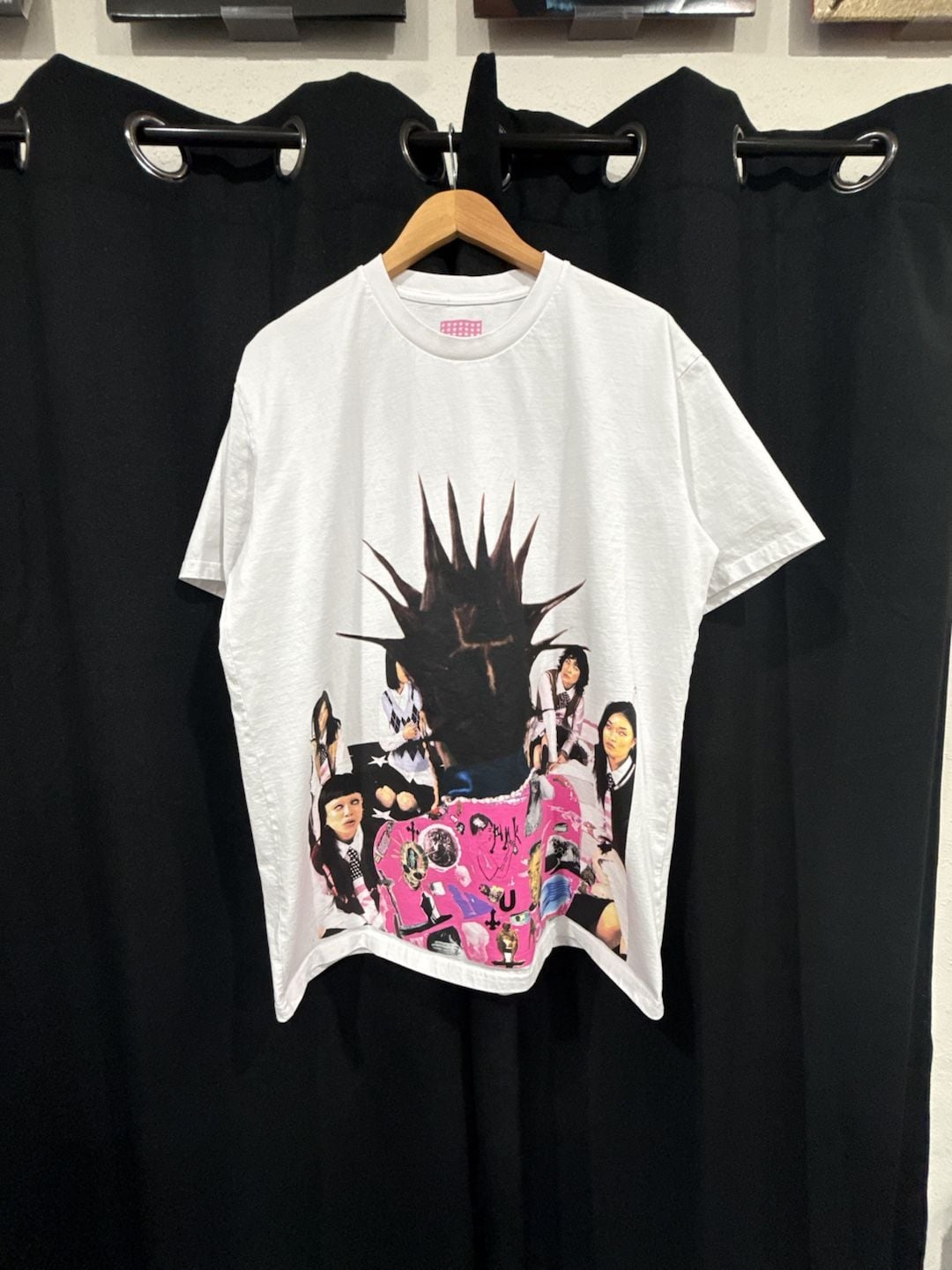 Lil Uzi Vert Pink Tape Tour Graphic Print White Cotton T-Shirt Size XL 2