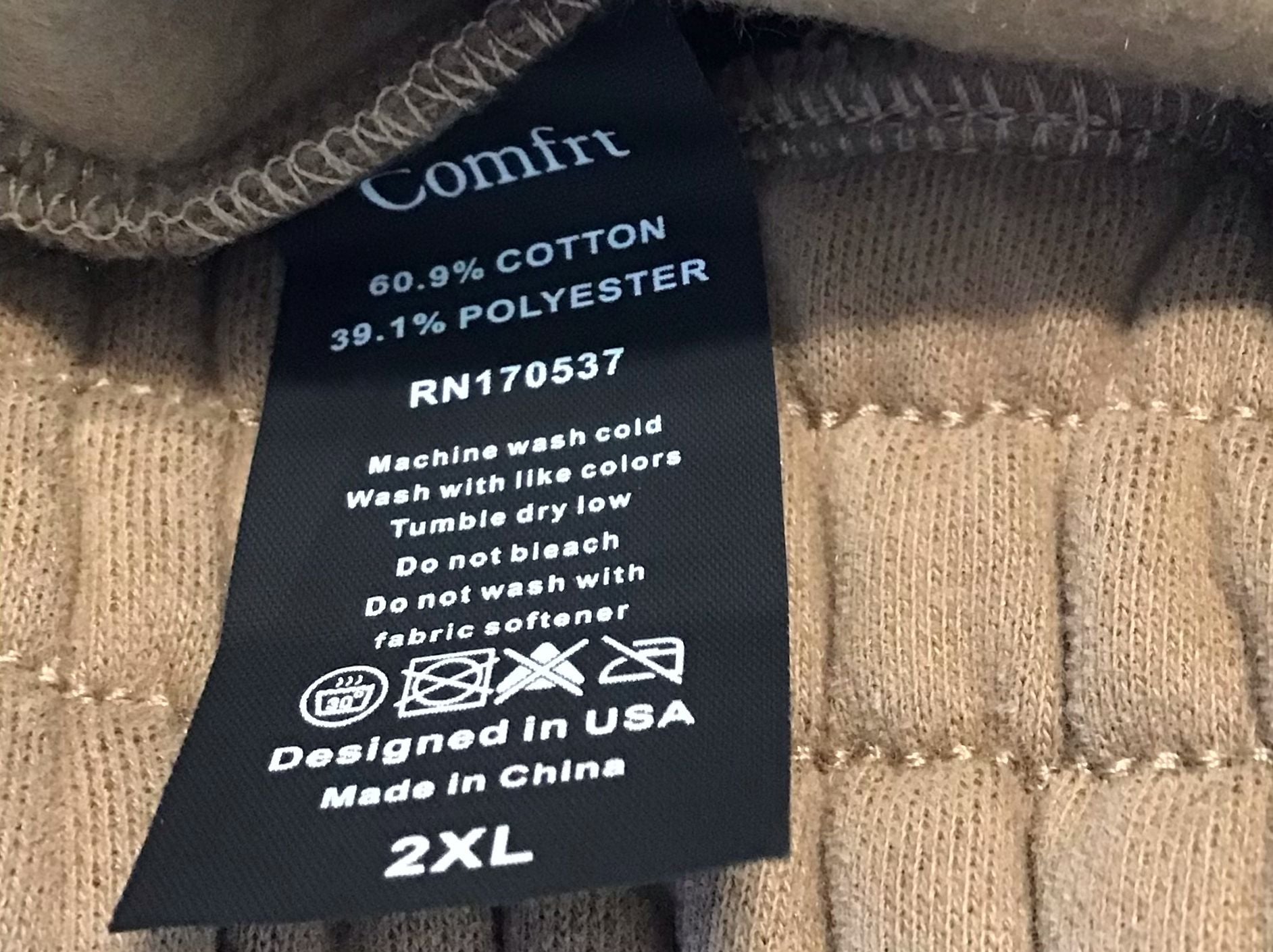Comfrt Wide Leg Sweatpants Affirmation Collection Volume 9 Tan Brown Size 2XL 13