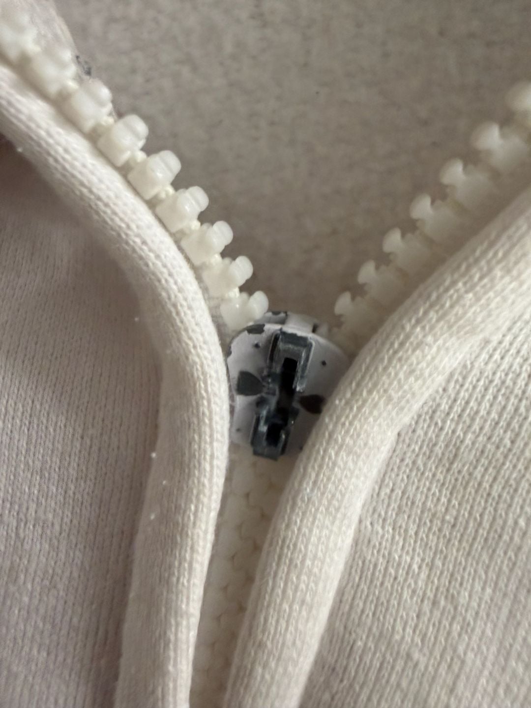 True Religion White Zip-Up Hoodie with Horseshoe Logo Size XL 6