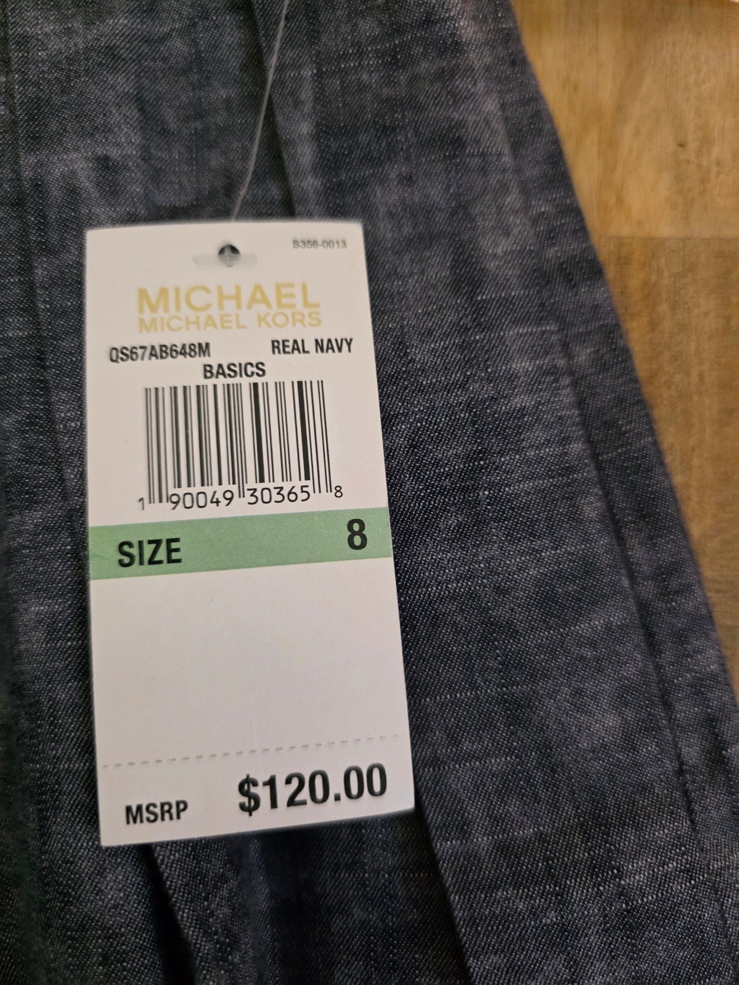 Michael Michael Kors Pleated Skirt Denim Size 8 5