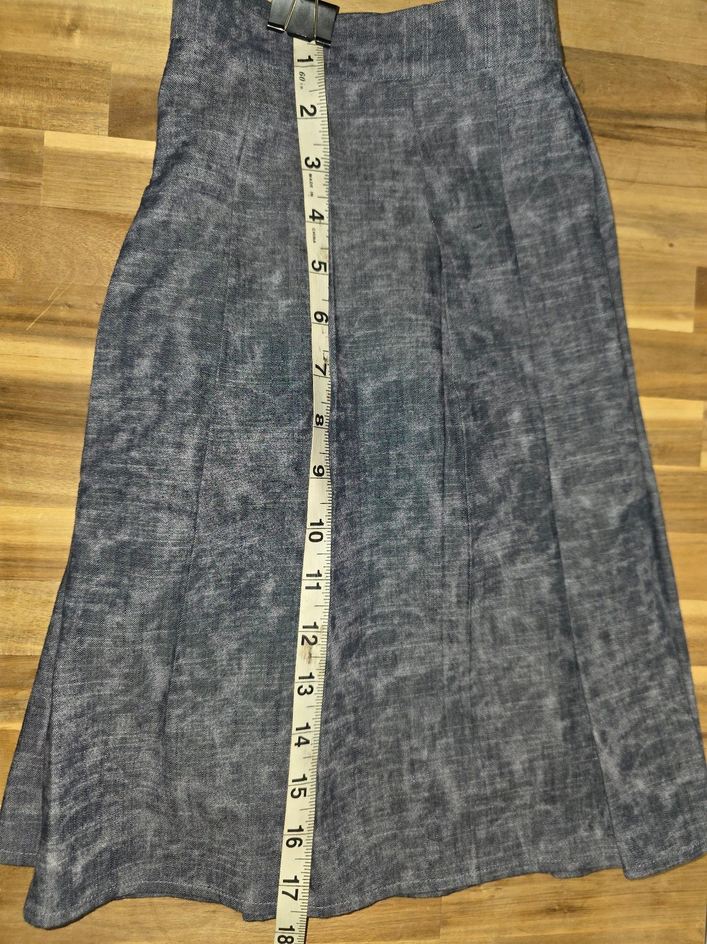 Michael Michael Kors Pleated Skirt Denim Size 8 10