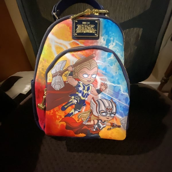 Loungefly Marvel Thor: Love and Thunder Chibi Mighty Thor & Thor Mini Backpack