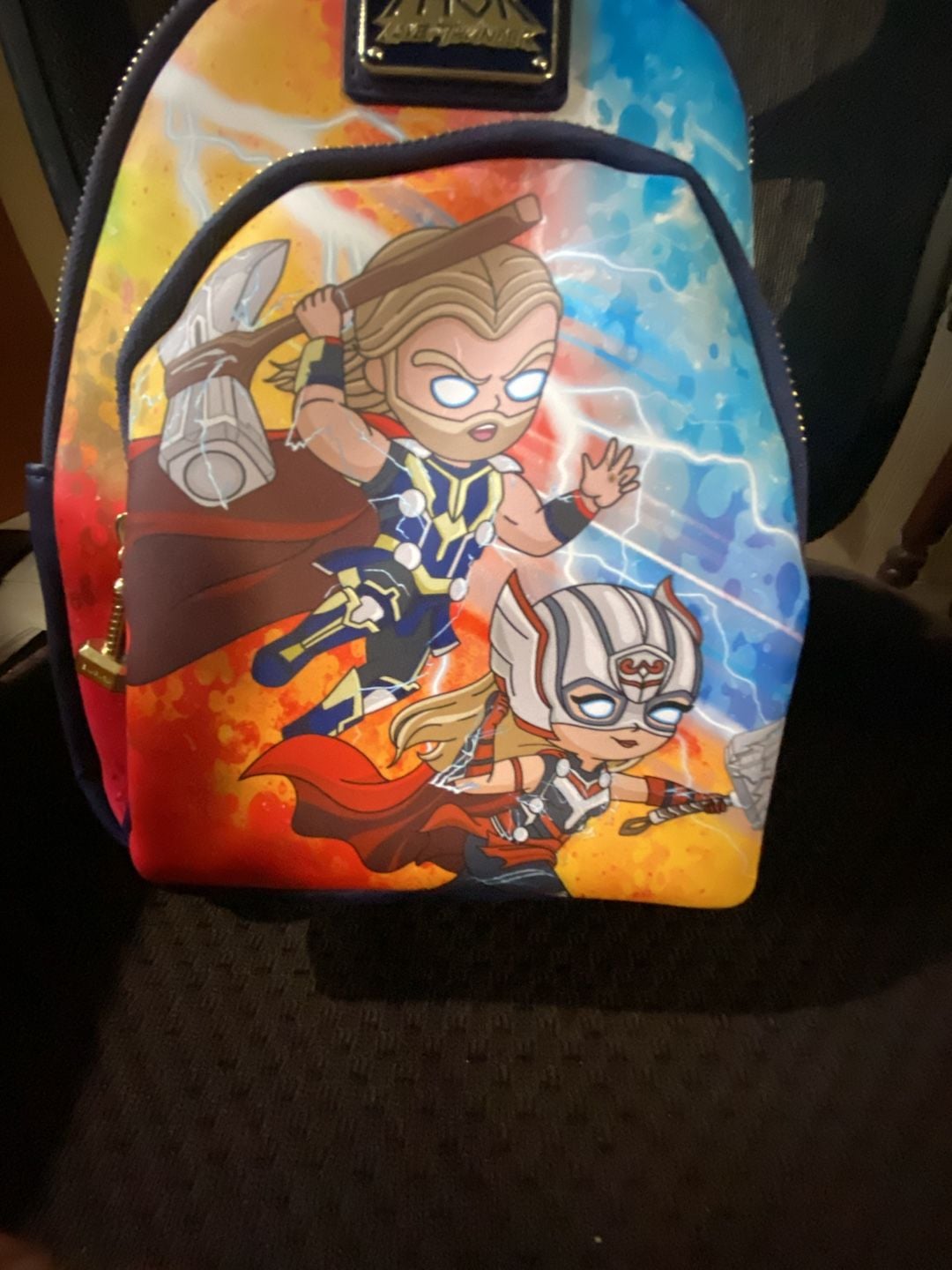 Loungefly Marvel Thor: Love and Thunder Chibi Mighty Thor & Thor Mini Backpack 3