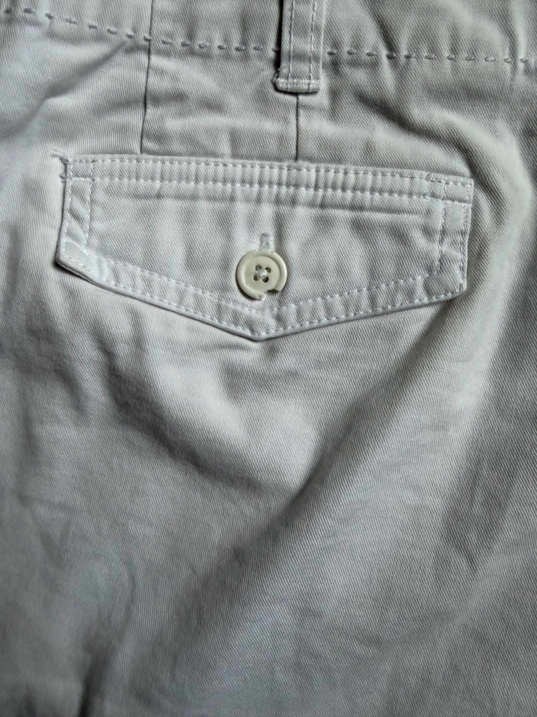 Talbots Woman Petites Stretch White Chino Shorts Size 22W 6