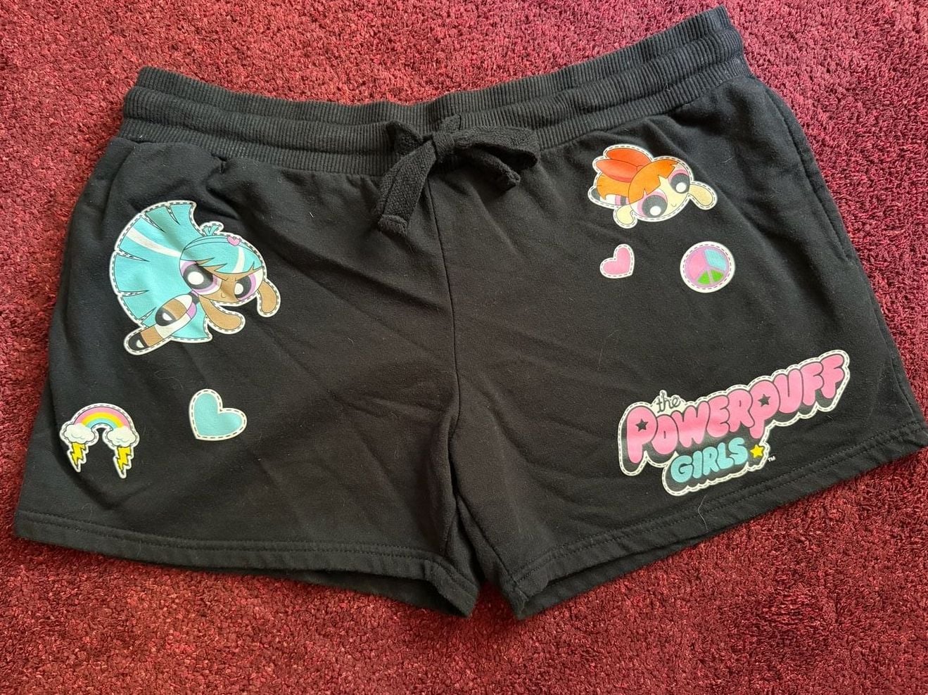 Powerpuff Girls Juniors' Graphic Fleece Shorts, 4” Inseam, 2