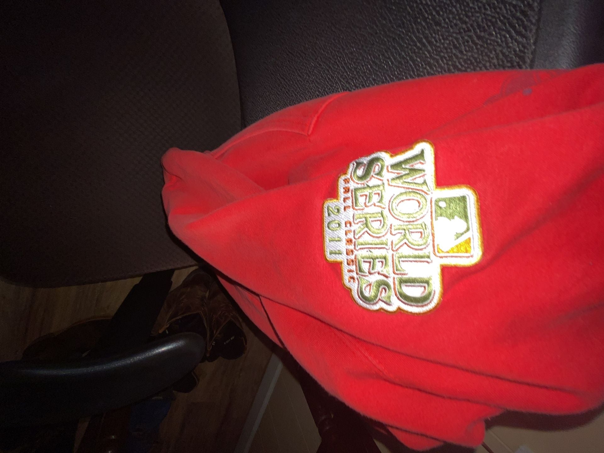Majestic St. Louis Cardinals 2011 World Series Champions Red Hoodie Sweatshirt 4