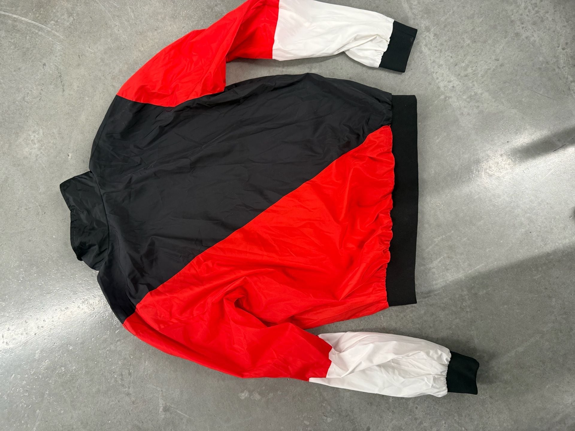 Laced Up by Sneak Gallery Tri-Color Zip Windbreaker Jacket XXL 4