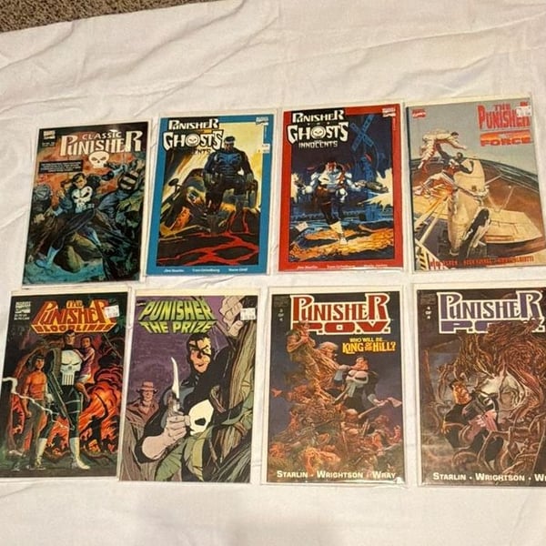 Marvel Comics The Punisher Comic Book Lot of 8 Novels