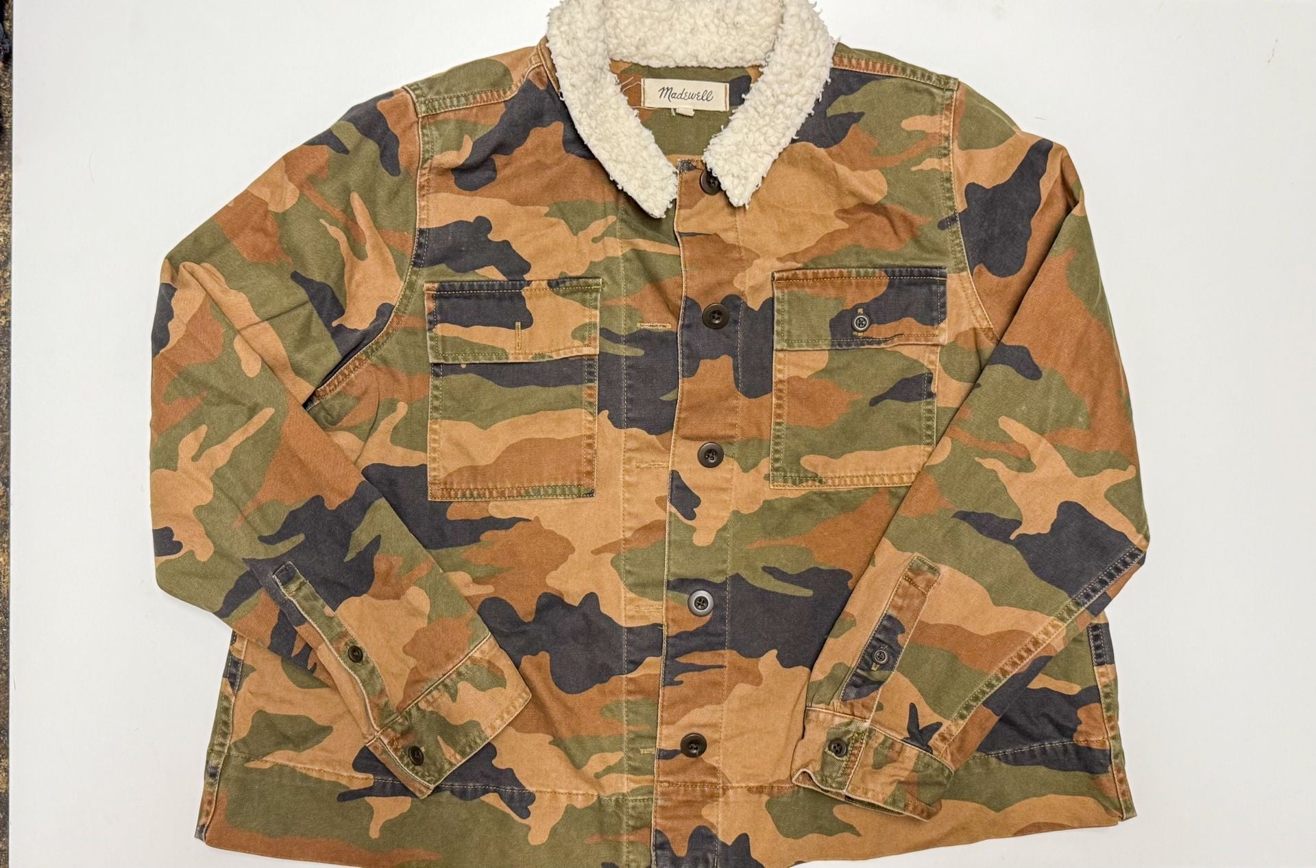 Madewell Camouflage Sherpa-Collar Utility Jacket 2
