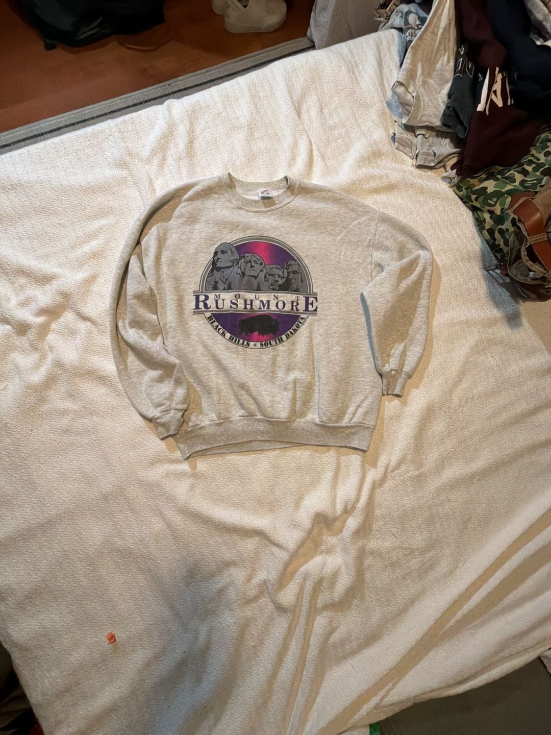 Vintage Jerzees Mount Rushmore Black Hills South Dakota Graphic Sweatshirt XL 2