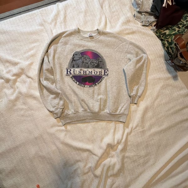 Vintage Jerzees Mount Rushmore Black Hills South Dakota Graphic Sweatshirt XL